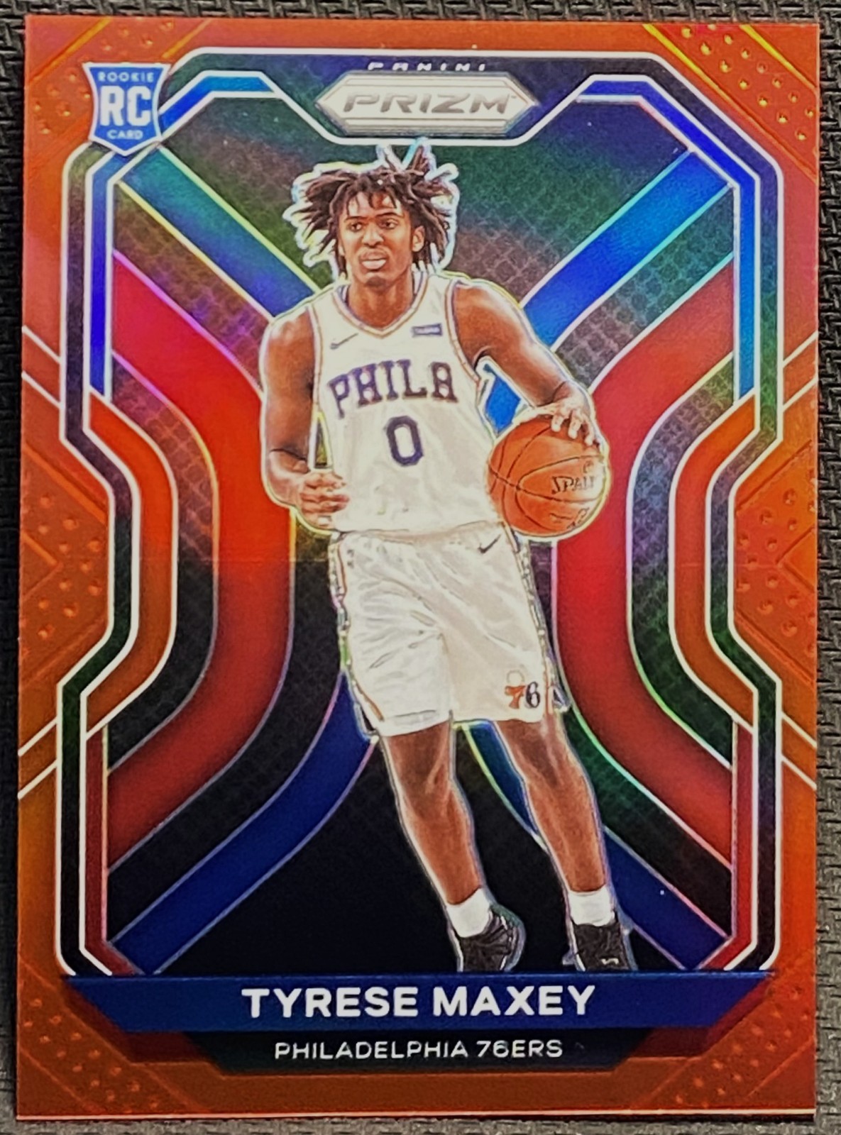 2020-21 Panini Prizm Red #256 Tyrese Maxey /299 Rookie RC