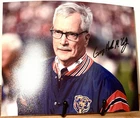 GEORGE HALAS MCCASKEY SIGNED 8X10 Photo CHICAGO BEARS Football B