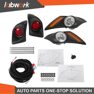 Labwork LED Headlight Taillight Light Kit Set For Yamaha Drive2 Golf Cart 2017+