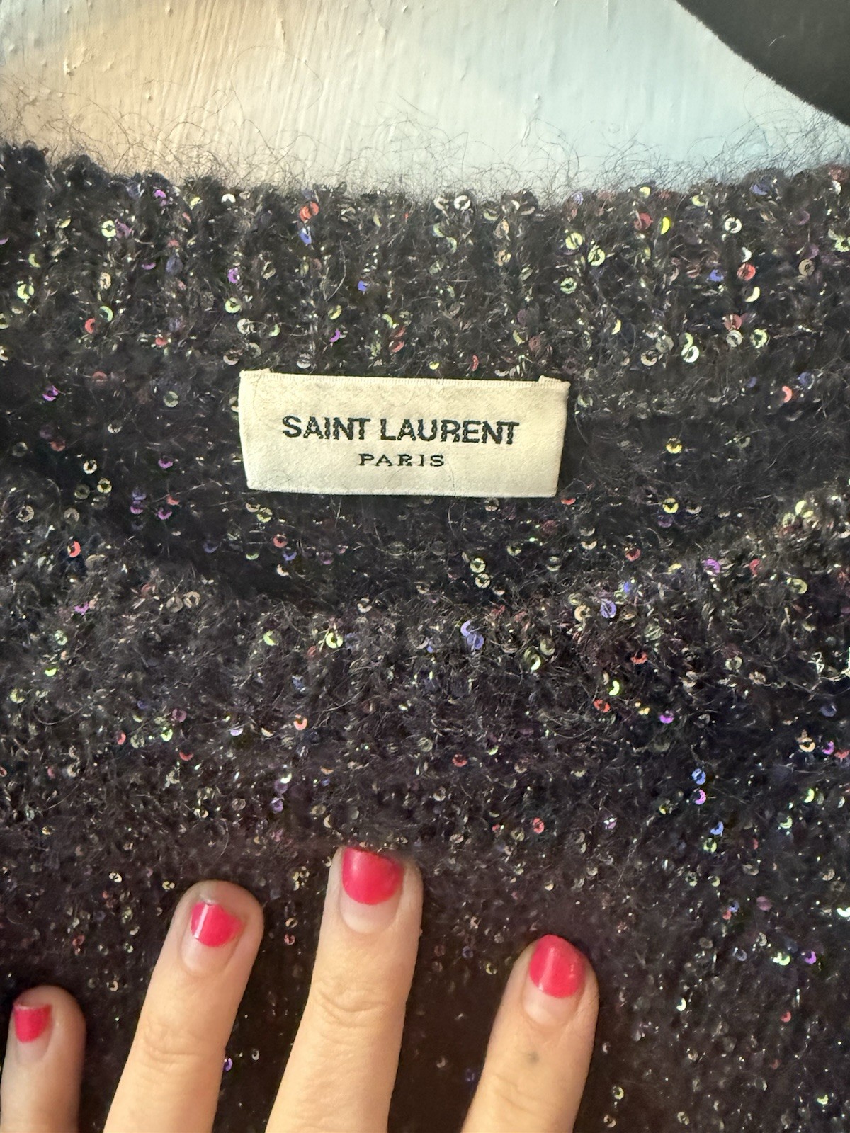 Maglione Saint Laurent Mohair Glitterato