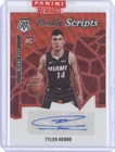 TYLER HERRO 2019-20 MOSAIC ROOKIE SCRIPTS RED WAVE PRIZM RC AUTO HEAT Q1078