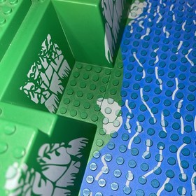 Lego Adventurers Baseplate 30271px1 Amazon Ancient Ruins 5986 Platform 1c28 READ