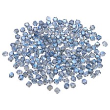 250pcs 6mm Bicone Glass Crystal Beads, Faceted Beads Dark Violet