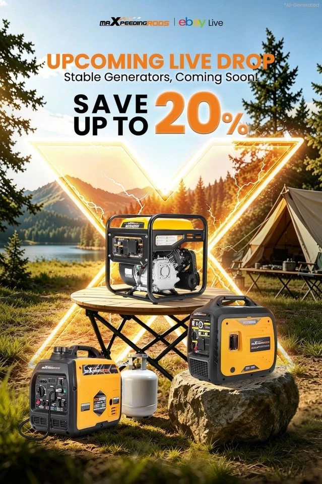 maXpeedingrods Live - Exclusive Lowest Price on Generator!!!