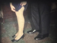 Party Adults Playing Cucumber Game 8mm Film Reel Home Movie