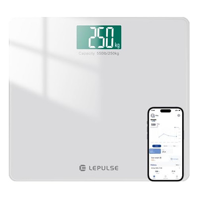 Digitale Personenwaage für Körpergewicht Waage 250kg extra hohe Kapazität,
