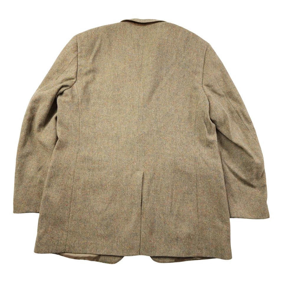 Vintage J Press Sport Coat Mens 44L Brown Tweed Rainbow Fleck Presstige Jacket - Image 3 of 4