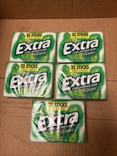 EXTRA SPEARMINT Sugar Free Gum 5 PACK - 35 Sticks Per, BB 12/26
