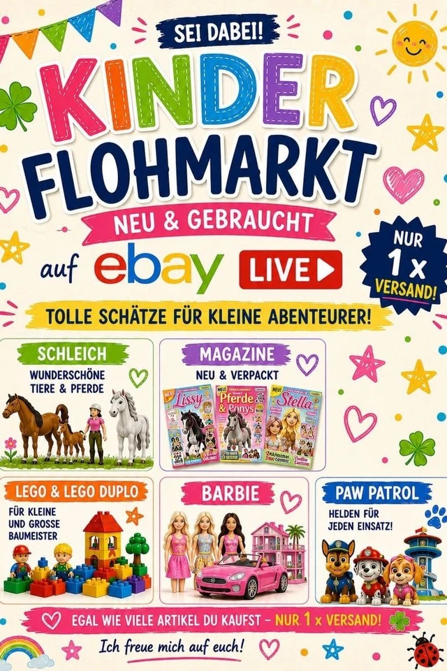 Kinder Flohmarkt - neu und gebraucht ab 1 Euro ebay live!