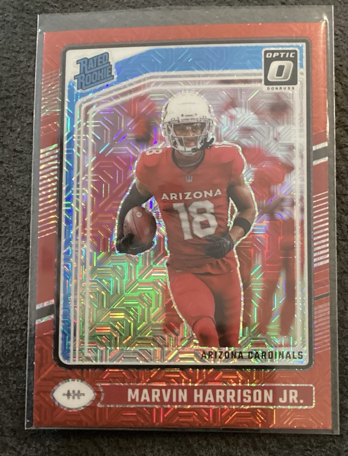 2024 Panini Donruss Optic - Rated Rookie Marvin Harrison Jr. #276 Red Mojo Prizm
