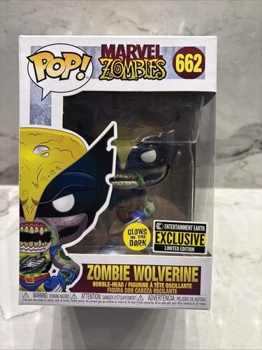 Funko Zombie Wolverine 662 Glow In The Dark Figure EE Exclusive