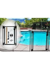 Pool Fence DIY by Life Saver Self-Closing Gate Kit, Black (Pack of 1)