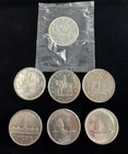 Lot Of 7 Canadian Silver Dollars $1 Canada Great Cond No Reserve