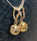 Vintage .925 Sterling Silver 4.30 Grams Ball Dangle Earrings Hook Leaver Closure — photo 1