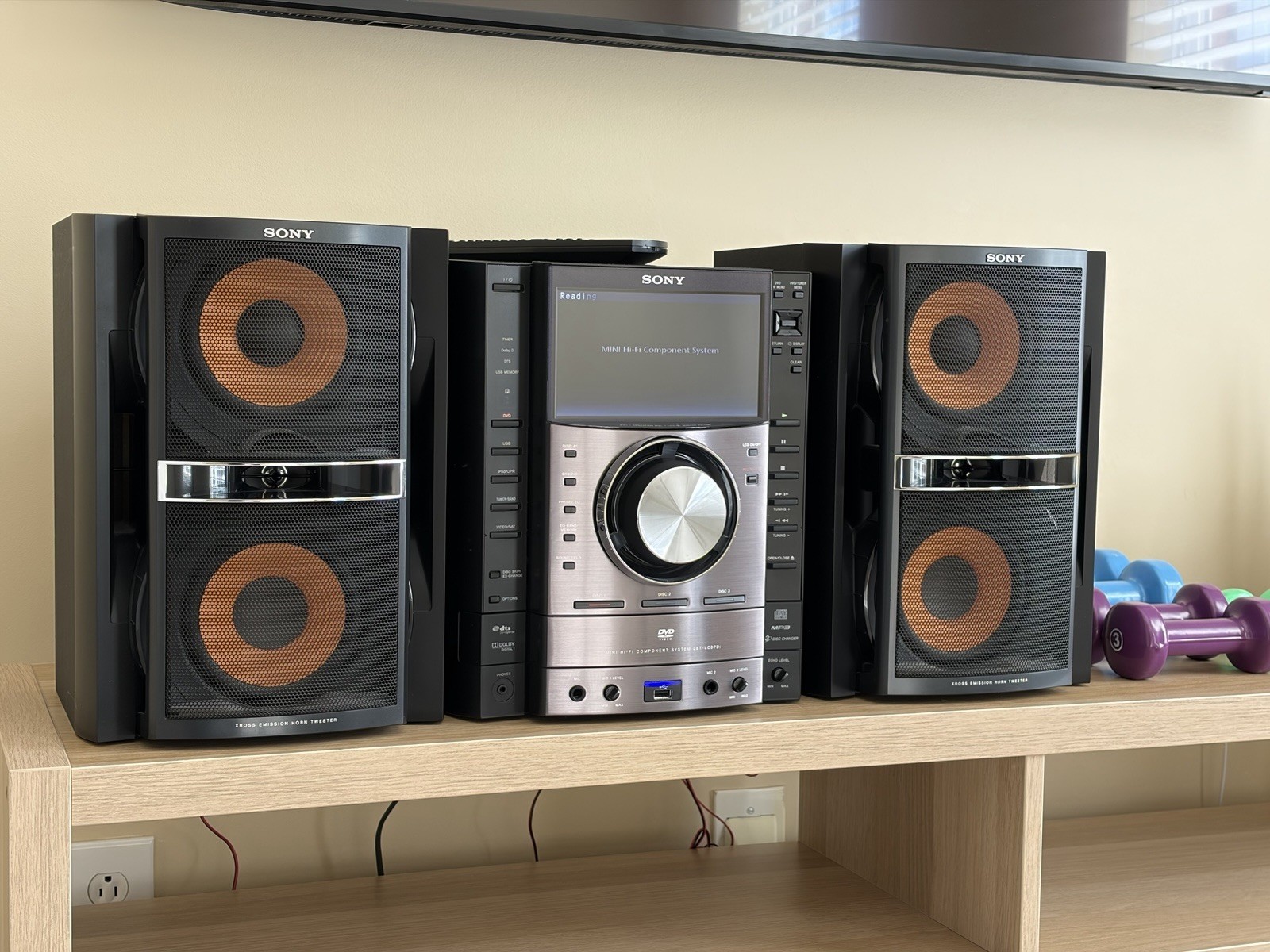W/ Ss-lcd7di Speakers Dvd System Working Euc