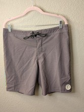 Men's 32 O'Neill Originals Board Surf Shorts Swim Trunks Gray / Side Stripes