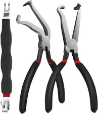 3Pcs Electrical Disconnect Pliers Tool Set for Cars Automotive 1*Straight &1*60