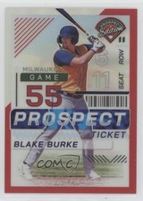 2024 Panini Prospect Edition Red Prizm 195/199 Blake Burke #18 19l7