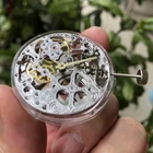 ST3600SK Movement Skeleton Hollow Manual Winding Repair For ETA6497 Movement