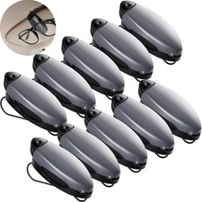 10 Pieces Auto Car Vehicle Sun Visor Clip Holder for Sunglasses Glasses Holder H