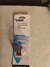 BANANA JACK KEYSTONE INSERT, GOLD, WHITE, VANCO PART - 820408 NEW IN BAG