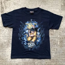 Vintage NWOT NOS YuYu Hakusho Ghost Files Anime ODM Blue T-Shirt Size Boys S 