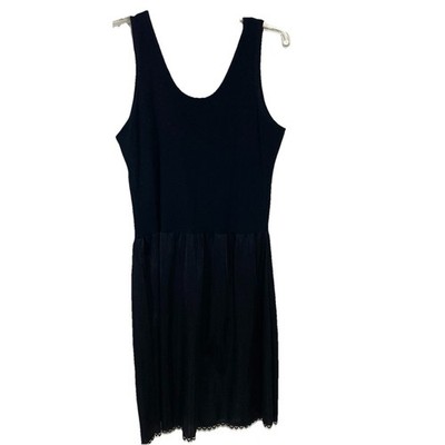 Valair Women's Size 40 Sleeveless Full Slip Cling Free Black Foundation Basic