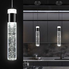 Modern Mini Crystal Pendant Light for Kitchen Island Bedroom Bedside Hanging ...