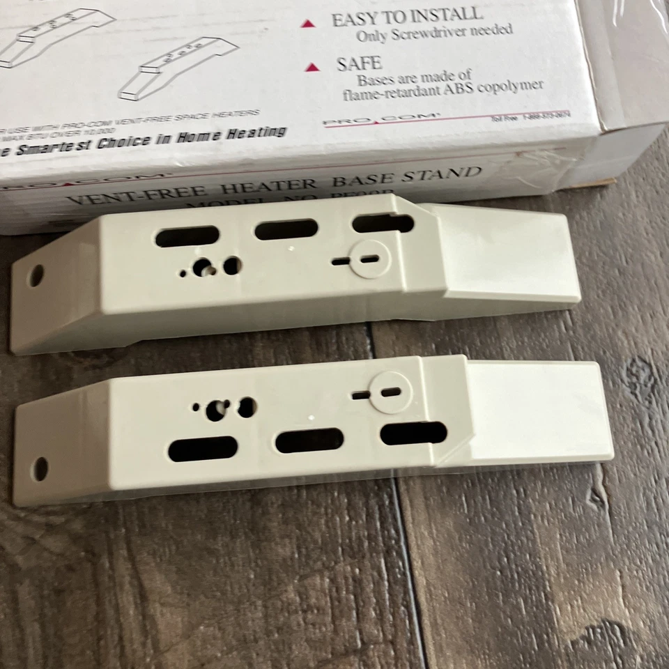 NOS ProCom PF09B Base Feet for MA Series Wall Heaters Cream - Image 2 of 4