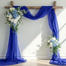 Wedding Arch Draping Fabric Blue 2 Panel 29W x 216L