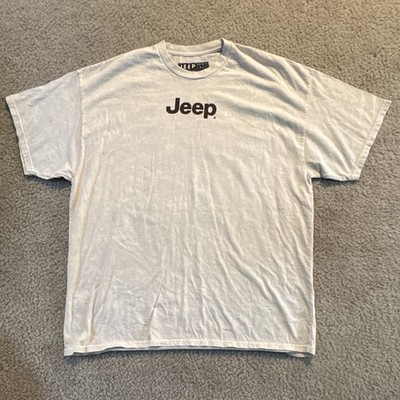 Jeep Spirit 1941 Beige Graphic Print T-Shirt Men s L