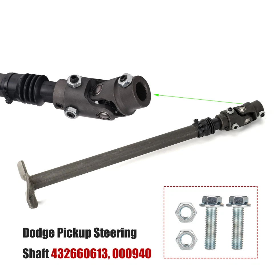Steering Shaft Fits 1979-1993 Dodge D/W 100 150 250 350 Pickup 000940 32 Splines Foto 2 de 4