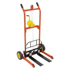 330lbs Hydraulic Material Lift Pallet Truck Adjustable Material Lift Stacker TOP