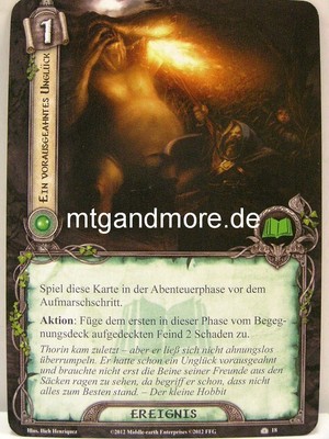 Lord of the Rings LCG - 1x Ein Vorausgeahntes Unglück #018 - Über den Berg