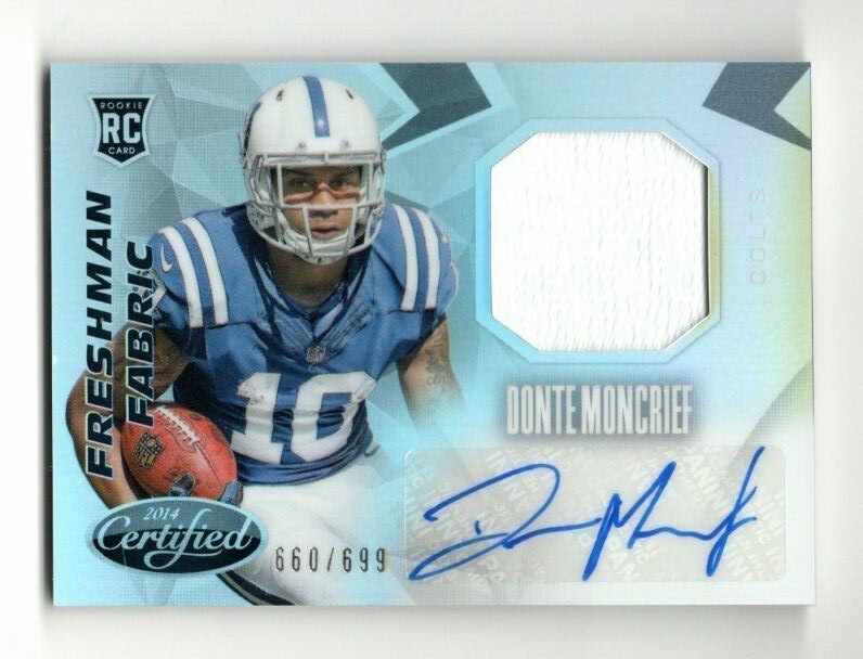 Donte Moncrief 2014 Certified Jersey Autograph #218 (660/699)