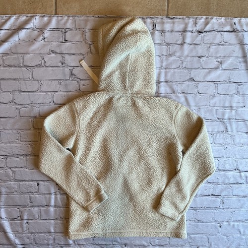 Abercrombie & Fitch Soft AF Sherpa Pullover Hoodie Small Soft Cream White Mens - 第 5/9 張圖片