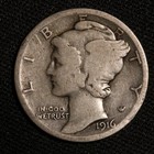 1916 S Mercury Dime item#P20338