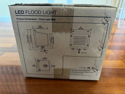 58W naturaled LED FLOOD LIGHT LED-FXFDL58/40K/DB-KNC 4000K Dark Bronze - Picture 7 of 11