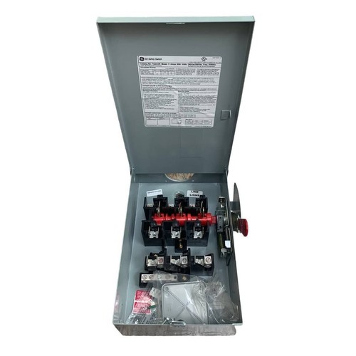 Nuevo interruptor de seguridad GE General Electric General Duty 60A 240VAC caja metálica apagado - Imagen 5 de 6
