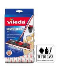 VILEDA REVOLUTION 2IN1 PANNO RICAMBIO MOCIO IN MICROFIBRADA 1 A 3 PEZZI