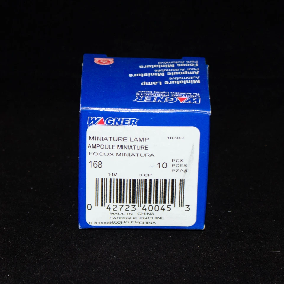 *PACK OF 10* Wagner #168 Instrument Panel Dash Bulb - Image 3 of 4