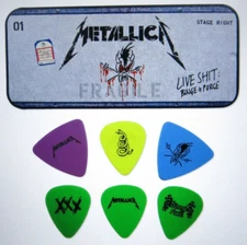 Metallica Reissue Guitar Pick Total of 6 Picks Sealed Tin