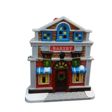 Cobblestone Corners Miniature Christmas Village Bakery Greenbrier Brand New