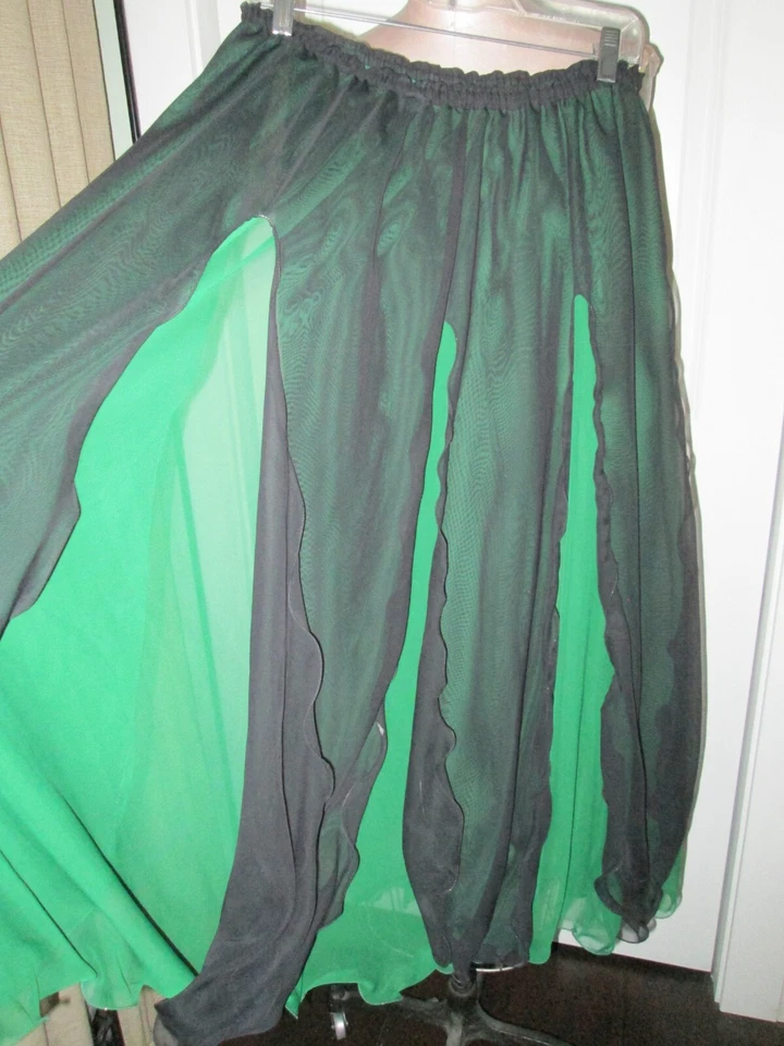 PANELES DE BORDE DE LECHUGA SUPERPOSICIÓN TRANSPARENTE VERDE/NEGRO TIRAR DE OSFM COSPLY DISFRAZ EXCLUIDO Foto 2 de 4