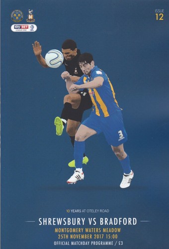 * 2017/18 - SHREWSBURY TOWN HOME PROGRAMMES - CHOOSE FROM LIST * - Picture 7 of 36