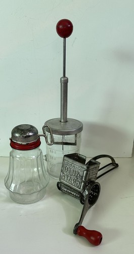 Vintage Küchenwerkzeuge Nussmühle Lebensmittelhäcksler Reibe 40er/50er Mitte des Jahrhunderts selten - Bild 8 von 8