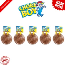 Chore Boy Ultimate Copper Scrubber Scouring Pads – Pure Copper, Heavy-Duty  5Pk