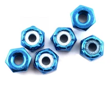 Team Associated 8/32" Aluminum Locknut (Blue) (6) [ASC6943]
