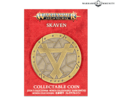 Warhammer Skaven Collectable Coin - Brand New Age of Sigmar Skaven GW Store