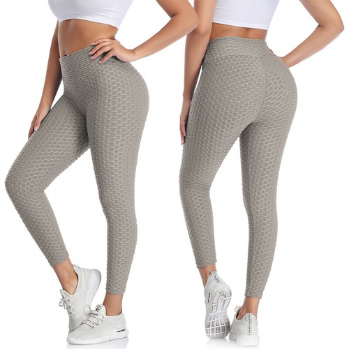 Pantaloni Yoga Donna Vita Alta Leggings Anticellulite Allenamento Compressione Push-Up - Foto 43 di 46